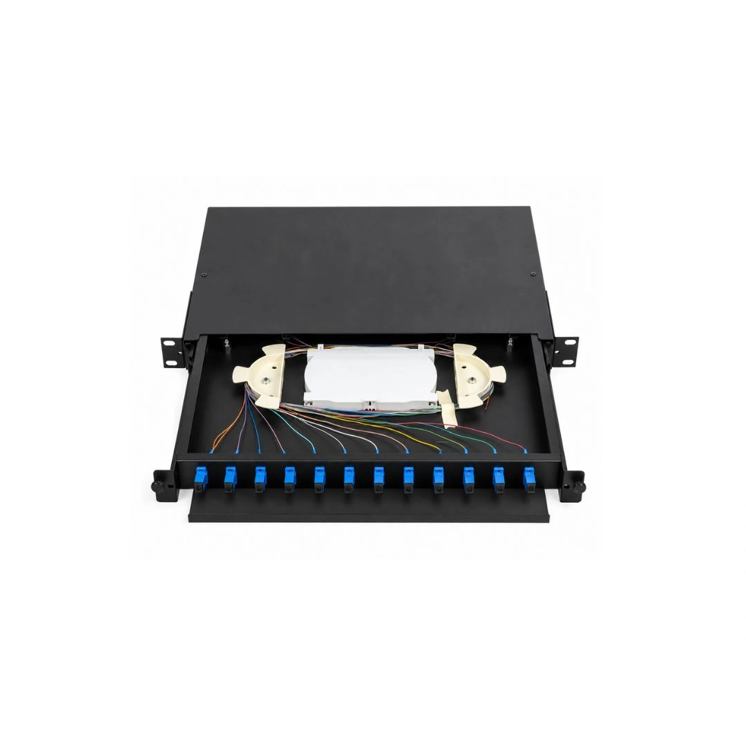 Drawer Type SC 12 Port Fiber Patch Panel Simplex Unloaded