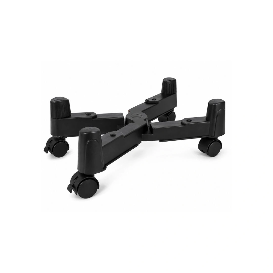 DKURVE Adjustable Mobile CPU Stand with Wheels