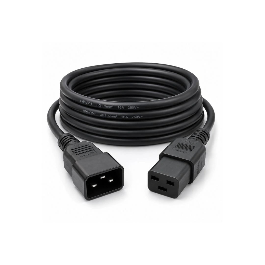 DKURVE® C19 to C20 Server Power Cable – 1.5mm² 16A  -3m