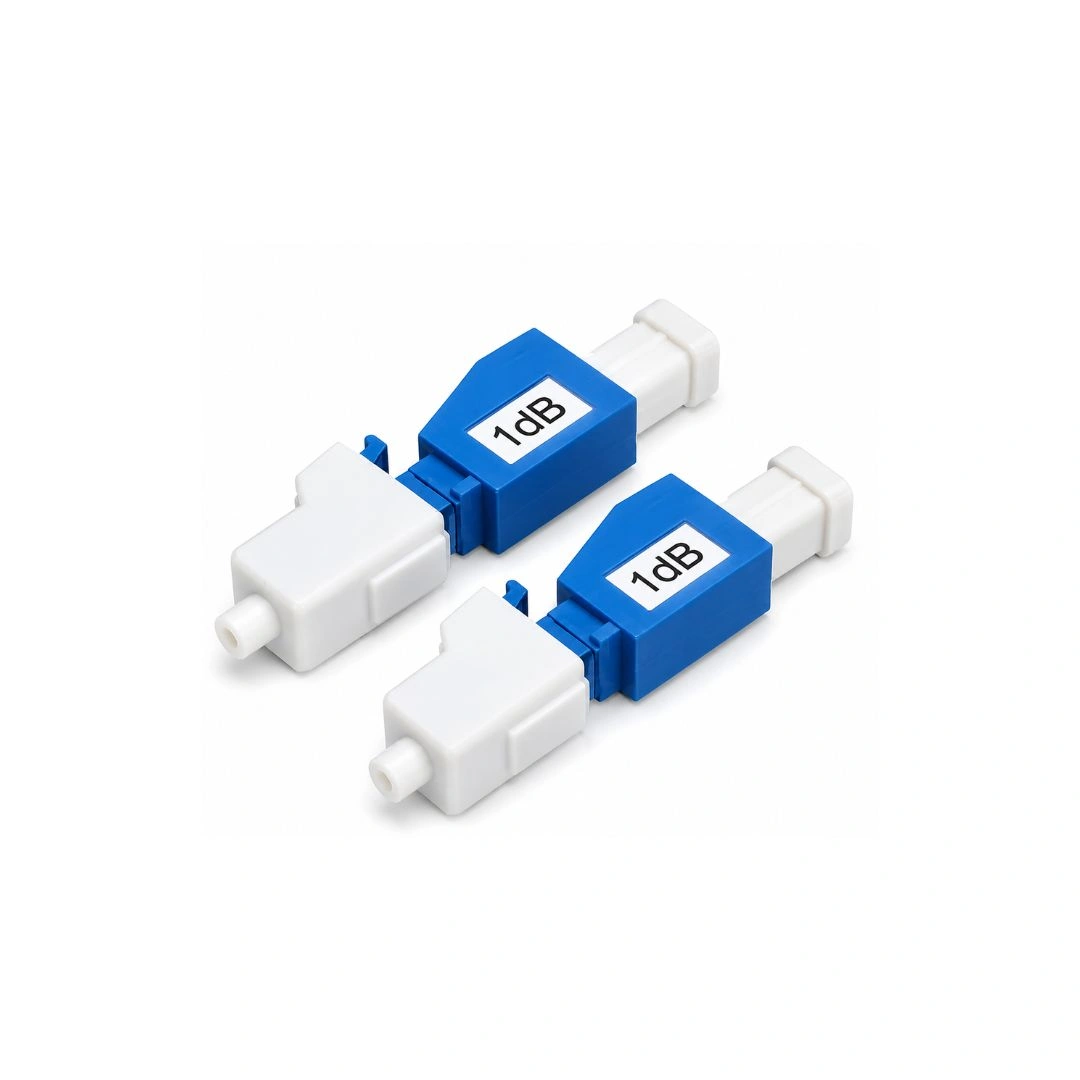 1dB LC Fiber Optic Attenuator Single Mode UPC Pack of 2
