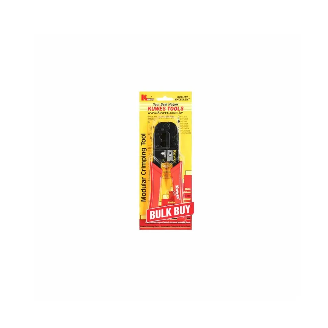 KUWES BHT-568 Modular RJ45 & RJ11 Crimping Tool – Bulk