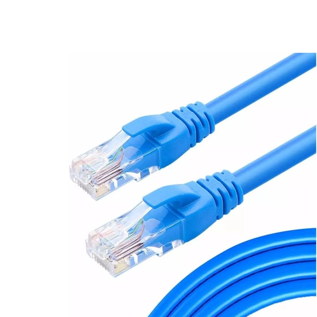 KUWES Cat6 0.3M Patch Cable Blue 24AWG Full Copper – Pack of 100