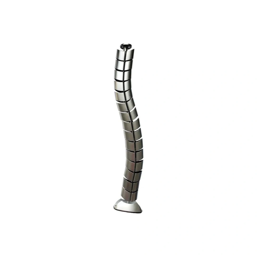 75cm Desk Cable Management Snake Silver – ABS Oval Office Table Wire Organizer