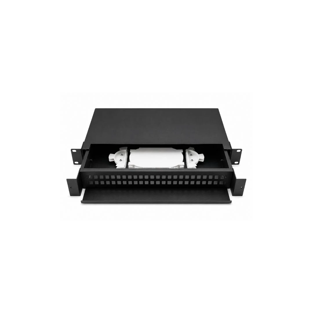 19” Fiber Patch Panel 1U | Unloaded Rack Mount for 24/48 Port SC/LC Adapters